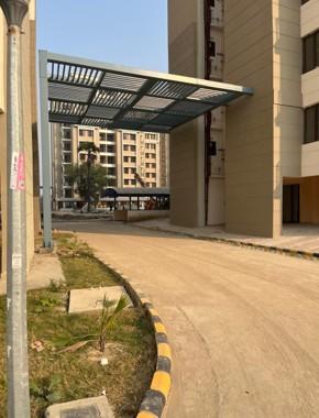 Ahluwalia Gardanibagh aluminium façade — site photo 5