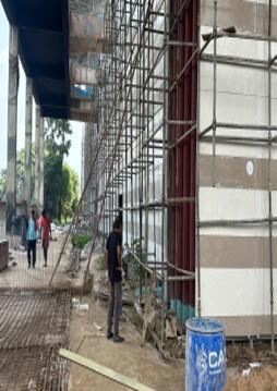NCC Patna Airport structural glazing — site photo 4